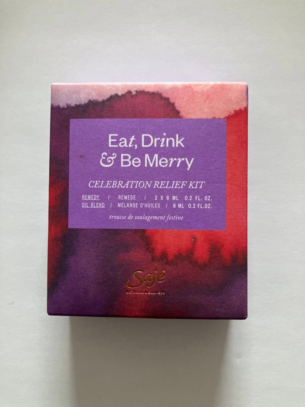 Saje Eat, Drink & Be Merry Celebration Relief Kit